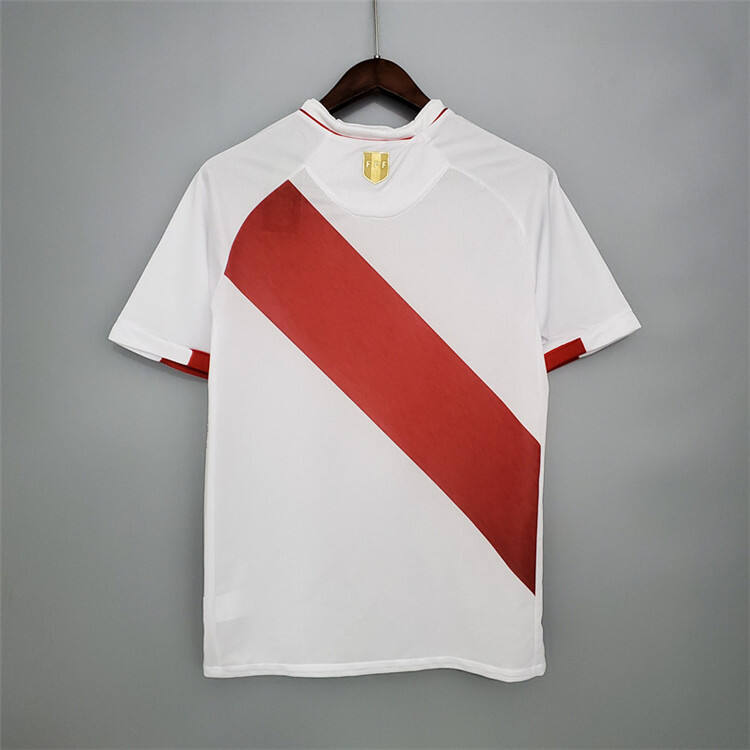 Peru 2020 Home White Soccer Jersey Football Shirt - Official Replica
