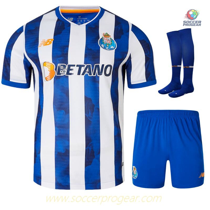 FC Porto Children'sren's Home Soccer Uniform Football Jersey 2024-25 Edition