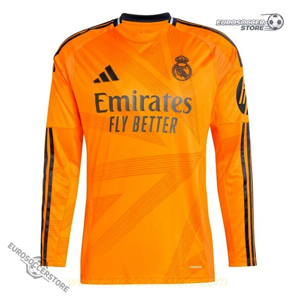 Away Long Sleeve Real Madrid Jersey for the 24-25 Season