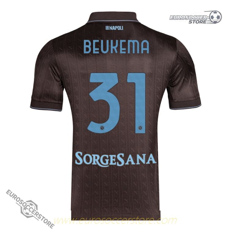 Napoli's Third 25-26 Jersey with BEUKEMA 31 Printing