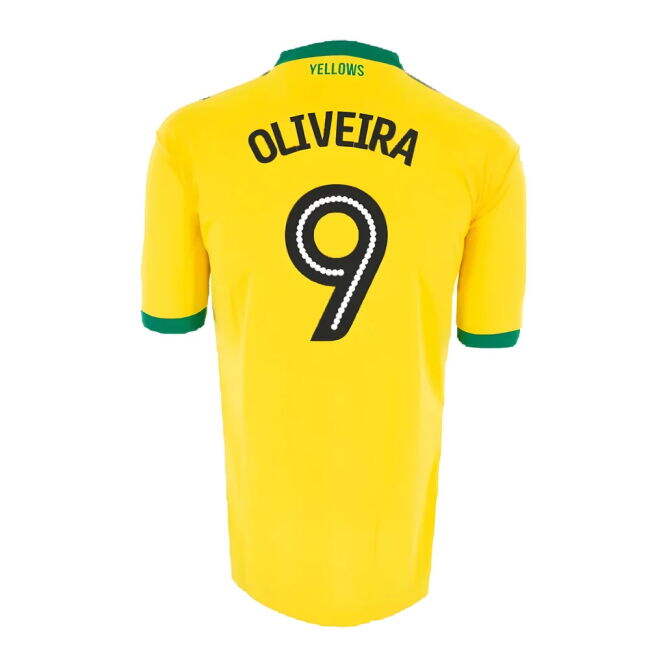 High-Quality Norwich City 2016-17 Home Shirt ((Good) XXL) (Oliveira 9)