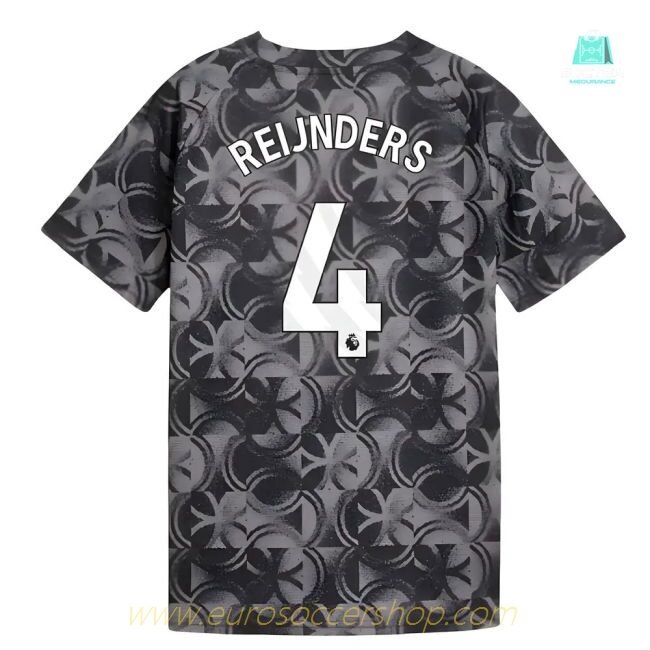 2025-2026 Man City Warm Up Jersey (Black) - Kids (Reijnders 4)