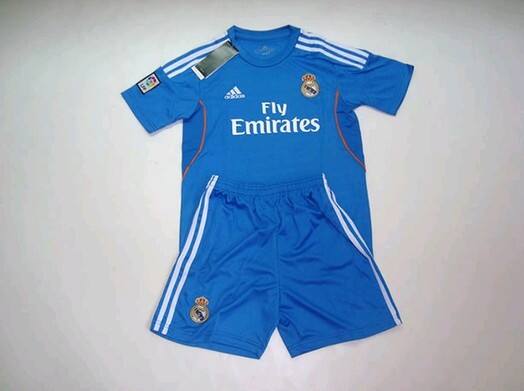 Elite Series Kids Real Madrid 1314 Away Whole Jersey KitShirtshorts