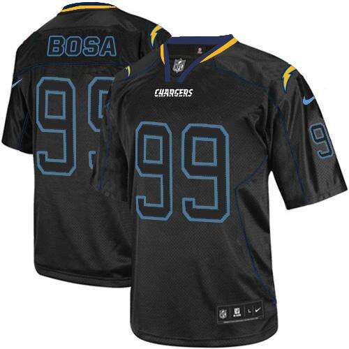 Premium NFL None #None Black Lights Out Elite Jersey game
