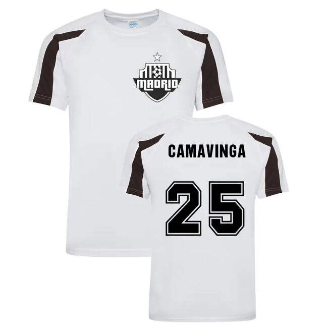 Eduardo Camavinga Madrid Sports Training Jersey (White)
