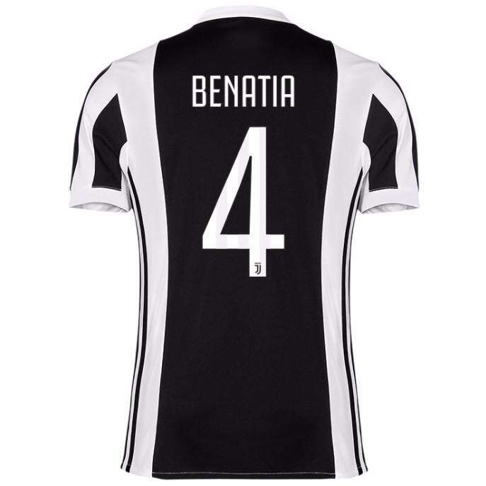 Juventus Home 201718 Benatia 4 Soccer Jersey Shirt - Official Replica