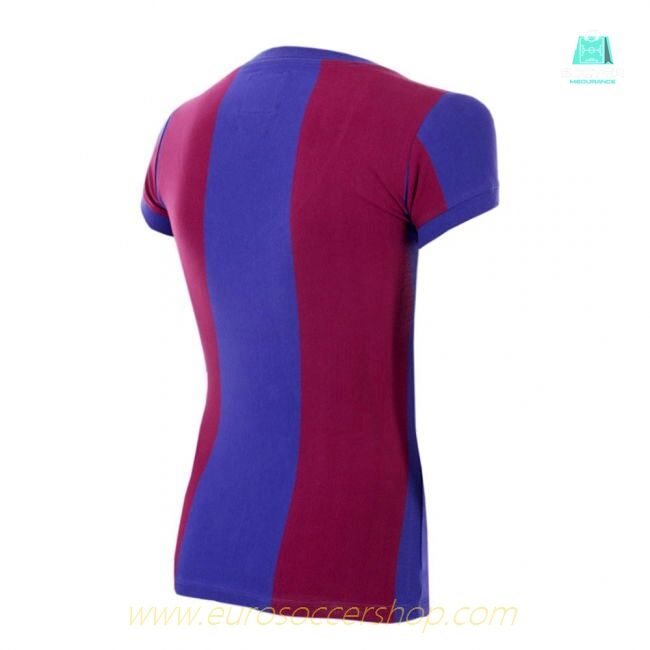 FC Barcelona 1976 - 77 Womens Retro Football Shirt