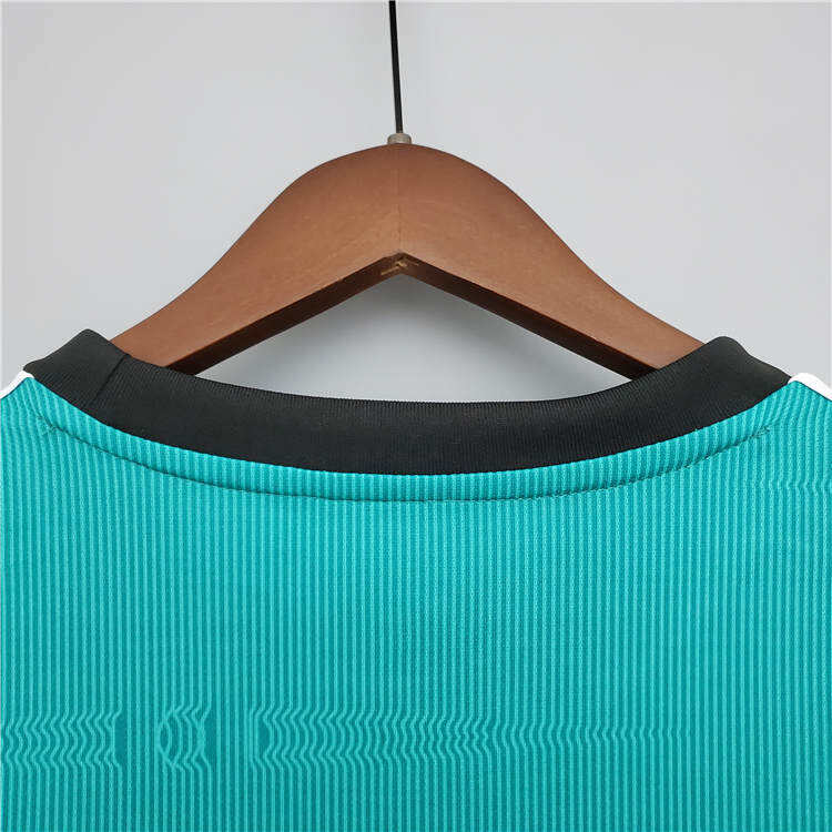 Real Madrid 21-22 Third Green Soccer Jersey Football Shirt Long