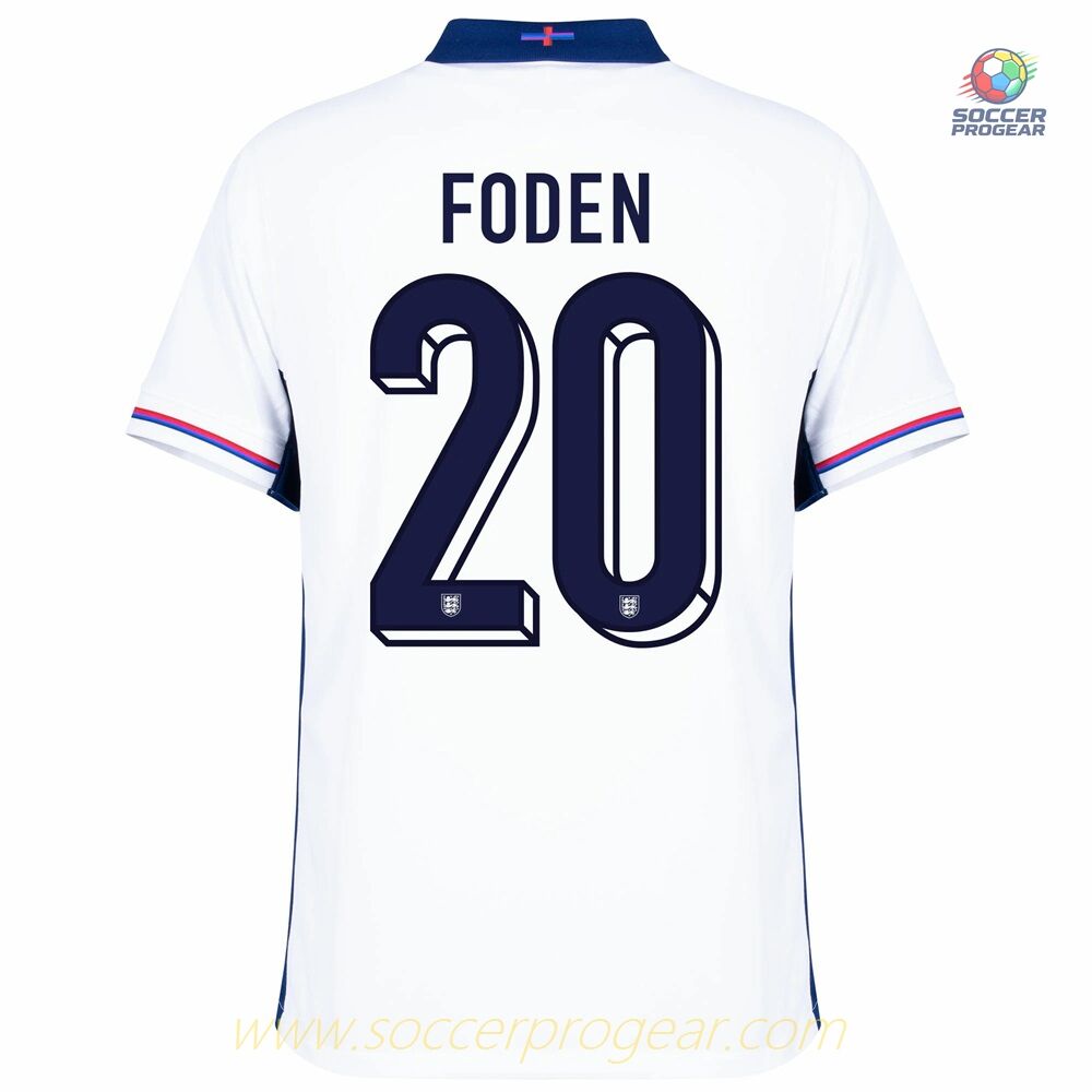 England Home Shirt 2024-2025 Edition Season Foden