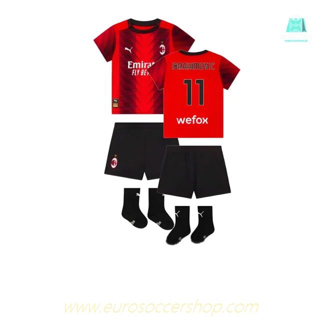 2023-2024 AC Milan Home Baby Kit (Ibrahimovic 11)
