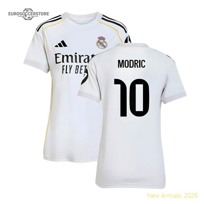Exceptional 2025-2026 Real Madrid Main Jersey (womens) (modric 10)