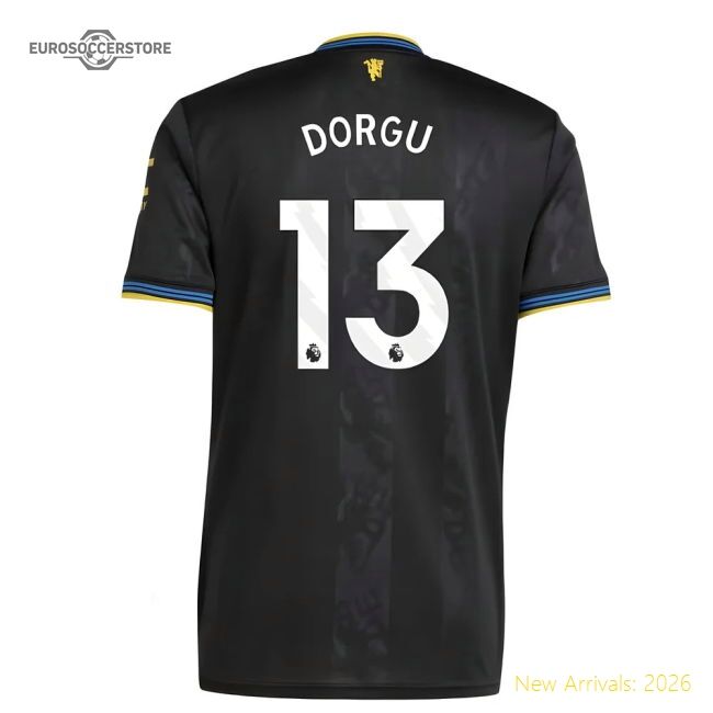 Official 2025-2026 Manchester United Third Shirt (dorgu 13) - Premium