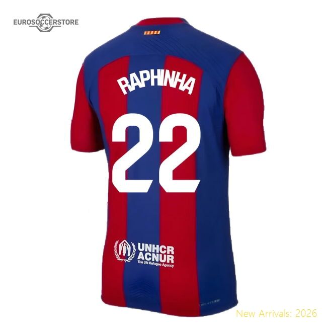 Authentic 2023-2024 Barcelona Authentic Home Shirt (Raphinha 22)