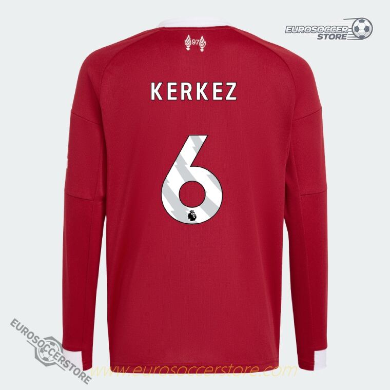 KERKEZ 6: Liverpool's 25-26 Home Long Sleeve Football Jersey