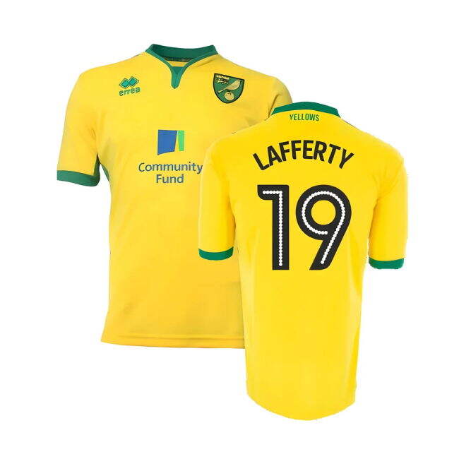 Chic Norwich City 2016-17 Home Shirt ((Good) XXL) (Lafferty 19) for...