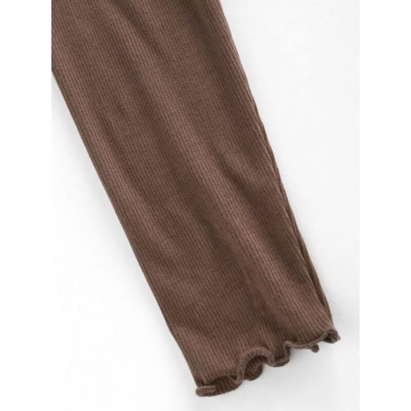 Button Up V Neck Cropped Tee NR2465