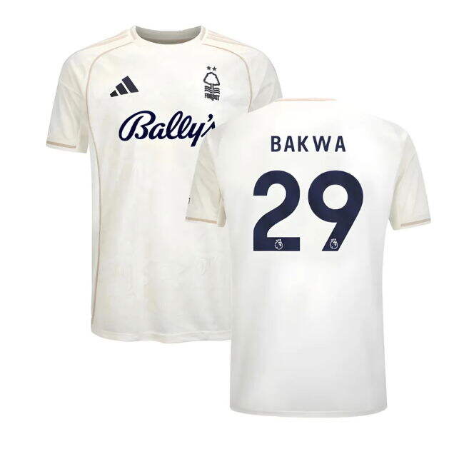 Bakwa 29 Classic Nottingham Forest Classic Design Away Retro Jersey