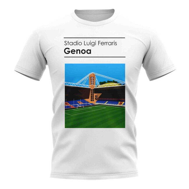 Official 2025-2026 Genoa T-shirt With Retro Design - Perfect Fit