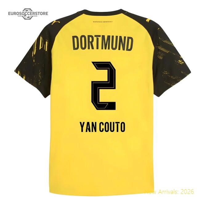 High-quality 2025-2026 Borussia Dortmund Authentic Home Shirt (yan