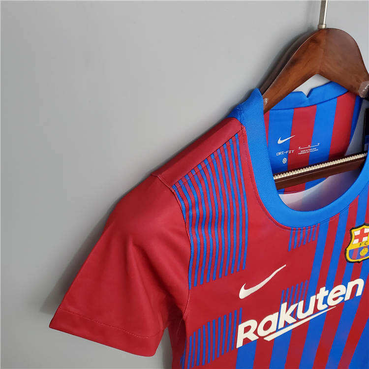 Barcelona 21-22 Soccer Kit Home Blue Women's Soccer Jersey Football
