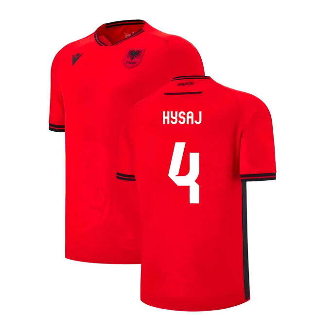 Hysaj 4 Latest Durable Albania Home Team Kit