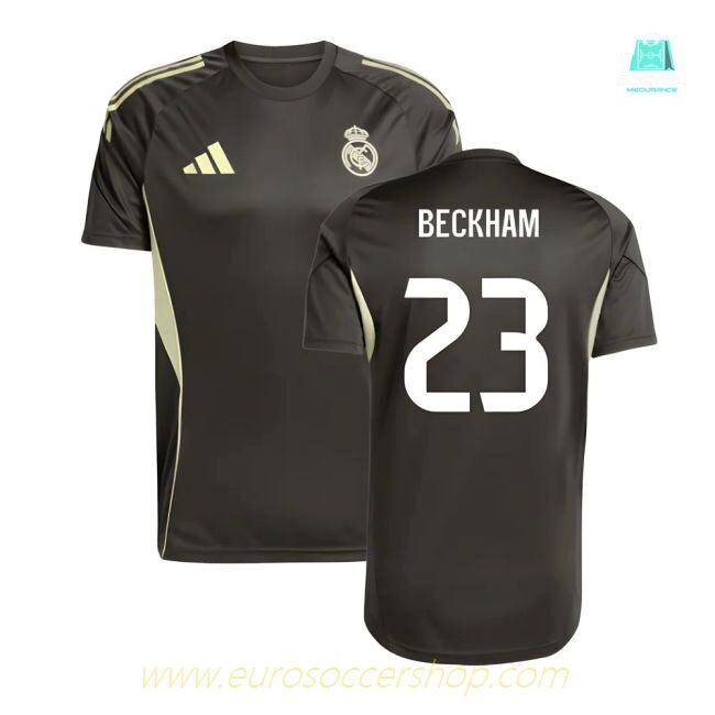 2025-2026 Real Madrid Training Jersey (Utility Grey) (Beckham 23)