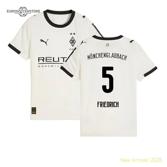2025-2026 Borussia Mgb Home Shirt (kids) (friedrich 5) - Supporter Edition