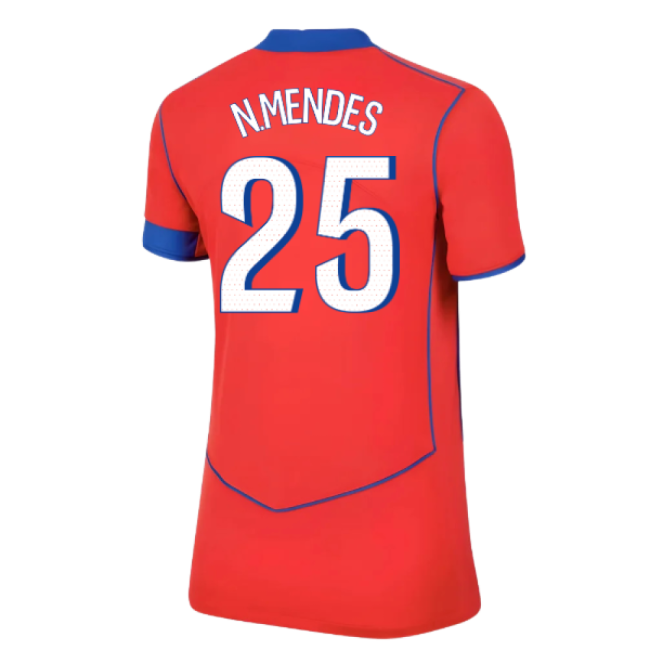 Devoted Psg Psg Third Shirt Womens N Mendes #25 Durable Material U...
