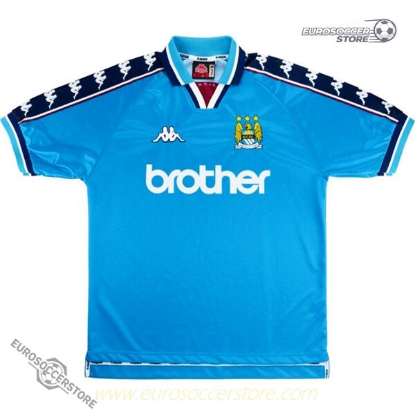 Vintage Home Jersey of Manchester City from the 1997 to 1999 Seasons
