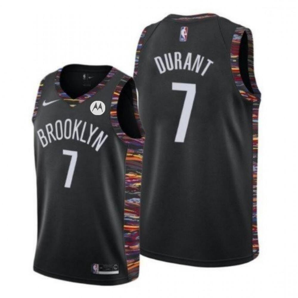 Official Brooklyn Nets Kevin Durant7 Black Jersey - - Basketball Fan Gear