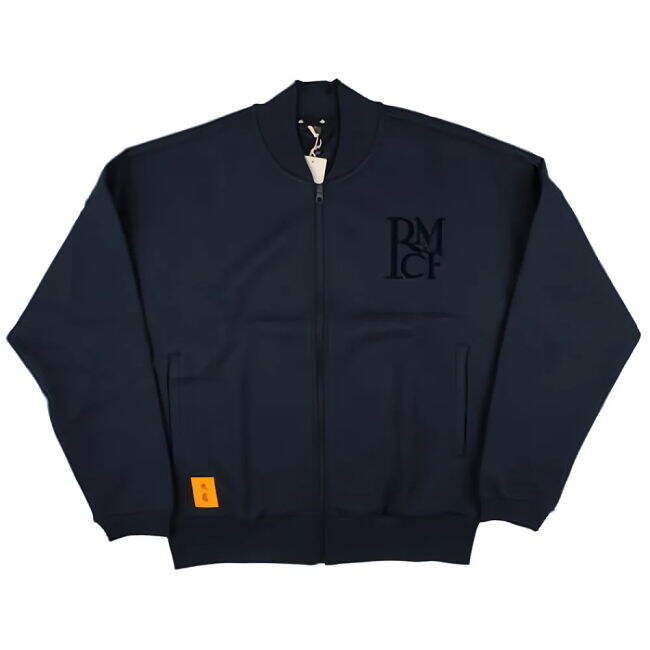 2024-2025 Real Madrid Seasonal Doubleknit Track Top (Navy)