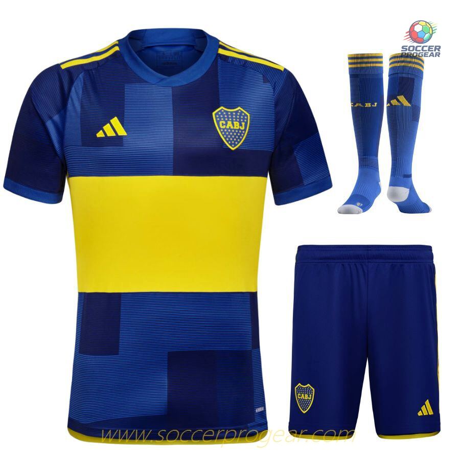 BOCA JUNIOR HOME 2023 2024 CHILDREN'S KIT JERSEY