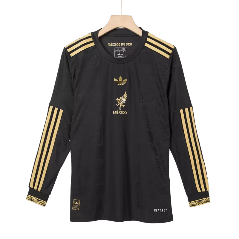 Player Version Mexico Third Away Long Sleeve Jerseys Kit 2025- Gold Cu
