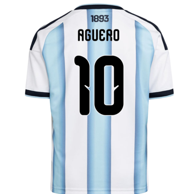 Kids 2026-2027 Argentina Football Team Home Uniform (Aguero 10) (1)