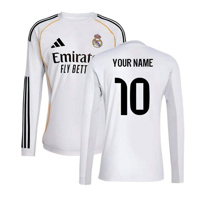 Real Madrid 2025-2026 Home Jersey - Custom