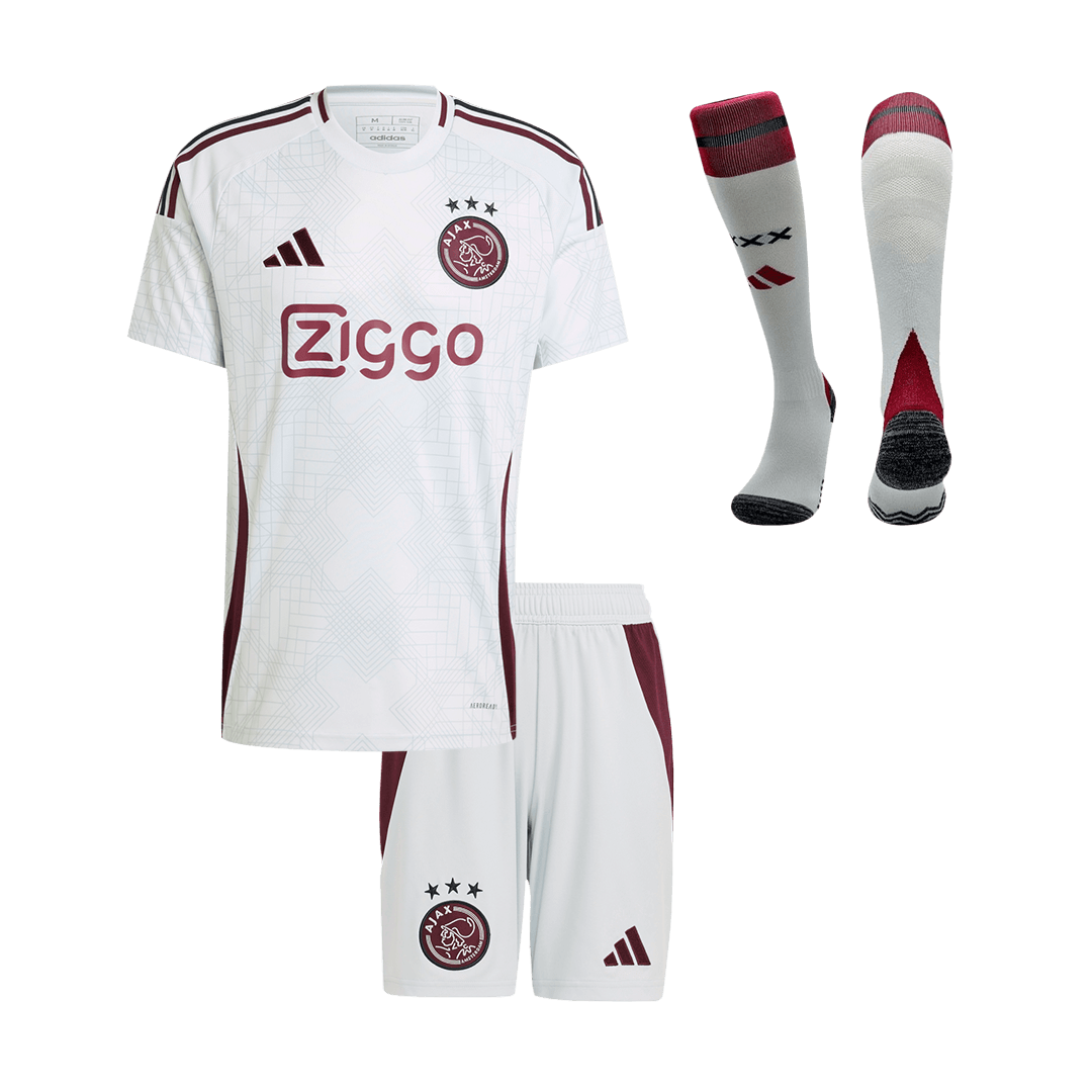 Kid's Ajax Third Away Soccer Jersey Kit(Jersey+Shorts+Socks) 2024/25Au