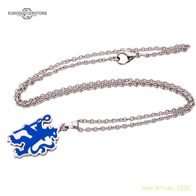 Authentic Chelsea Fc Colour Lion Pendant & Chain - Premium Quality