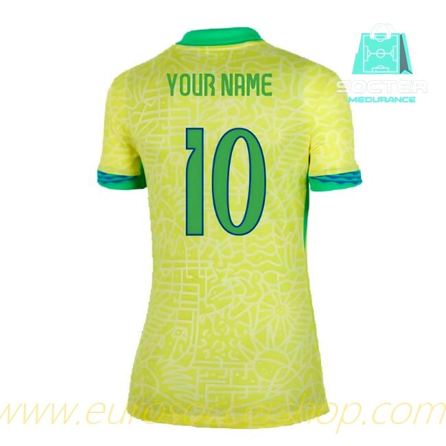 Premium 2024-25 Edition Brazil NT Home Football Shirt Women