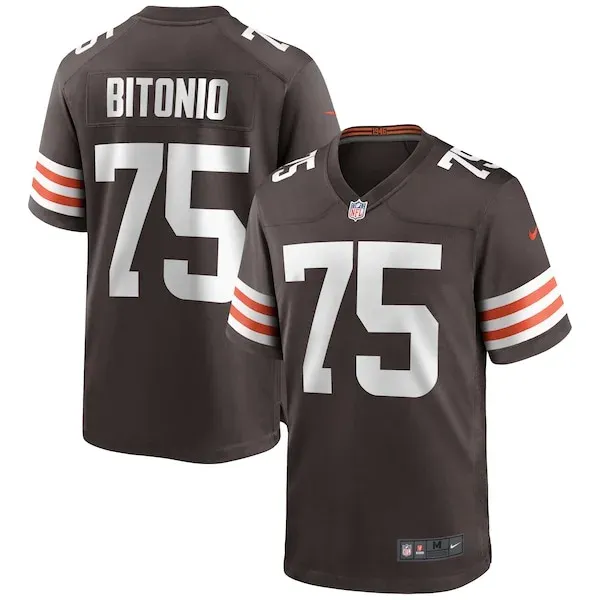 None Game NFL Jersey - Brown | Top-Grade Football Apparel | NFL Footba