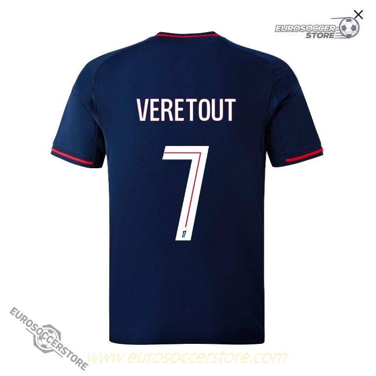Away Jersey for Olympique Lyonnais Lyon: VERETOUT 7, Season 25-26