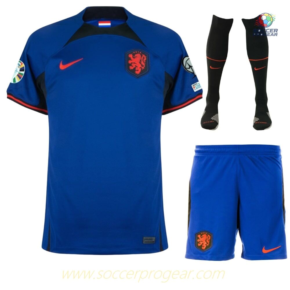NETHERLANDS AWAY EURO 2024 QUALIFYING KIDS JERSEY