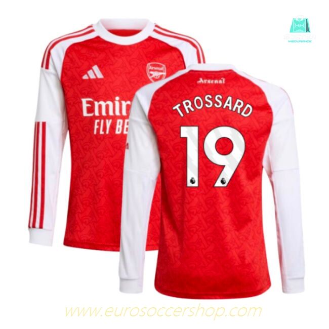 2025-2026 Arsenal Long Sleeve Home Shirt (Kids) (Trossard 19)