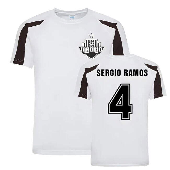 Sergio Ramos Madrid Sports Training Jersey (White)