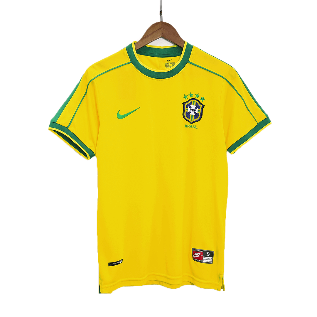 High Quality 1998 BRAZIL RETRO HOME SHIRT - Official Replica 3879