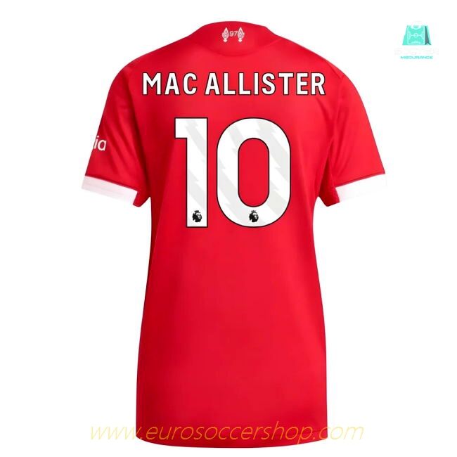 2025-2026 Liverpool Authentic Home Shirt (Womens) (Mac Allister 10)