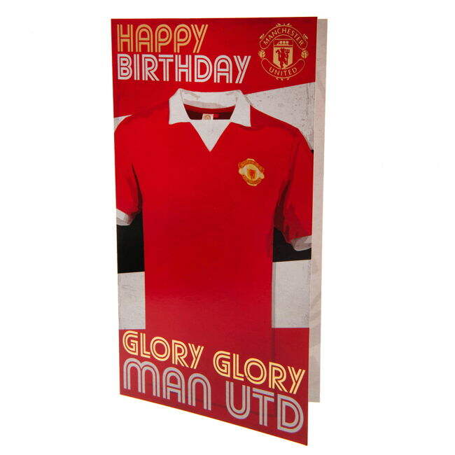 Manchester United FC Retro Shirt Birthday Card (Limited Edition)