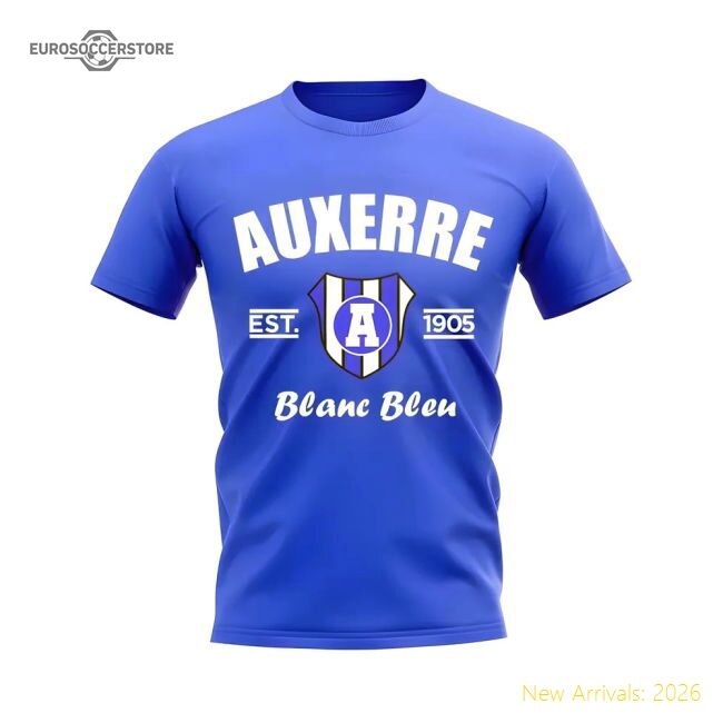Genuine Fan-Favorite Auxerre Established Football T-Shirt (Royal)