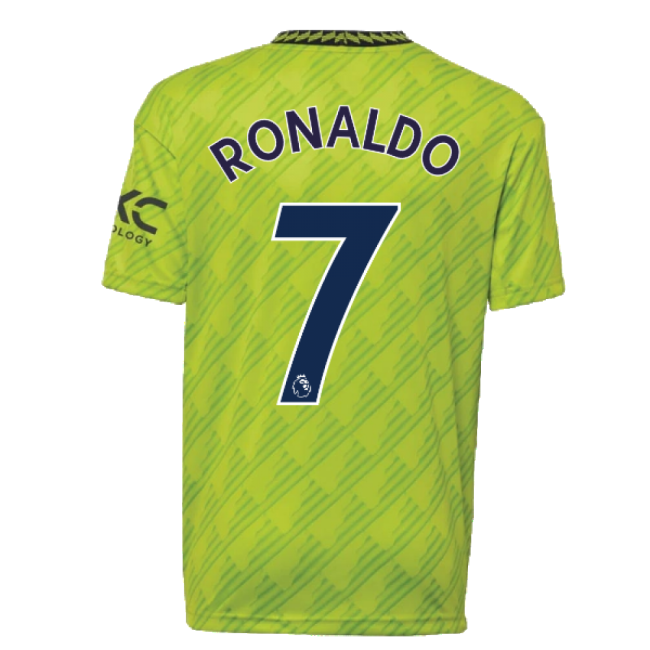 RONALDO 7 Latest Man Utd Third Match Shirt 2022-2023 (Kids)