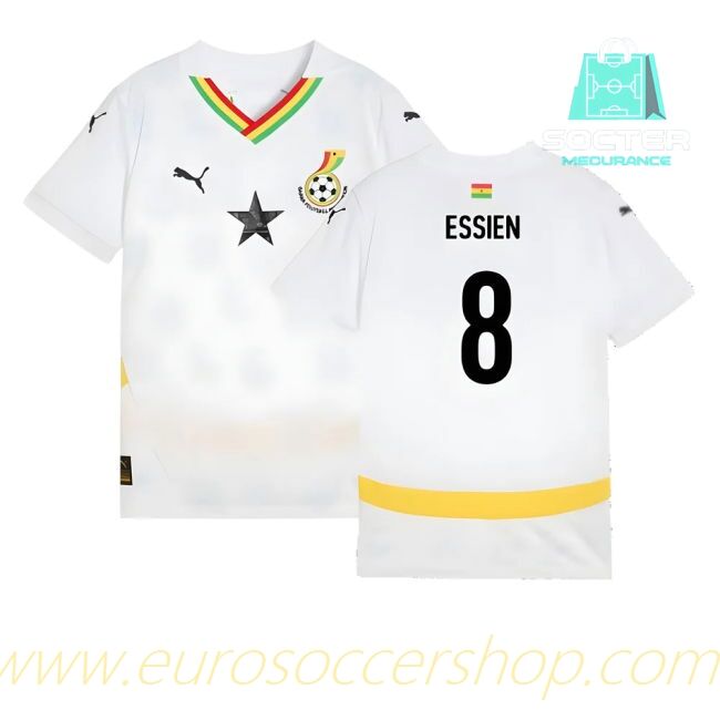 2024-25 Collection Ghana Home Shirt Official Kids Edition (Essien 8)