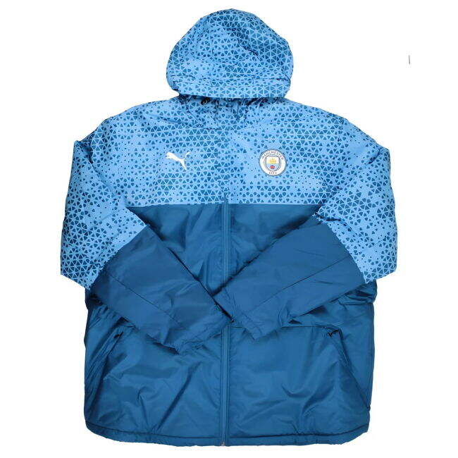 2023-2024 Man City Graphic Winter Jacket (Lake Blue)